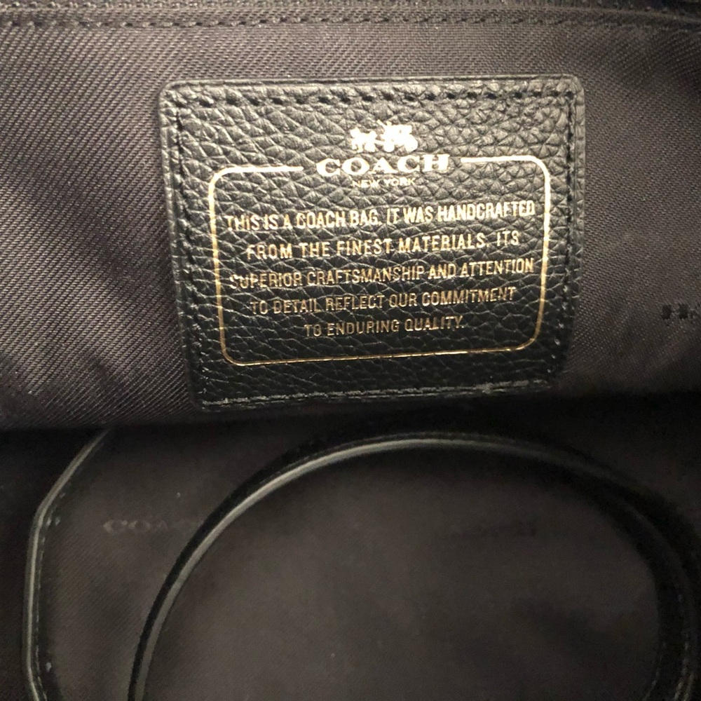 Coach Black and Silver Geometric Tote - Picture 4 of 4